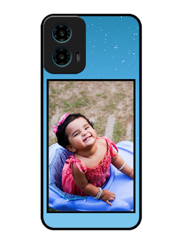 Custom Motorola G45 5G Custom Metal Phone Case - Wave Pattern Colorful Design