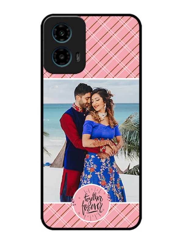 Custom Motorola G45 5G Custom Metal Phone Case - Together Forever Design
