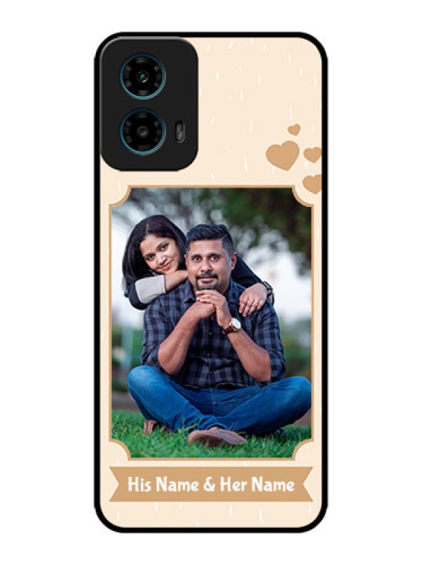 Custom Motorola G45 5G Custom Metal Phone Case - With Confetti Love Design