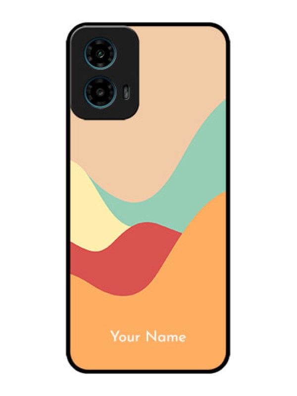 Custom Motorola G45 5G Custom Metal Phone Case - Ocean Waves Multi - Colour Design