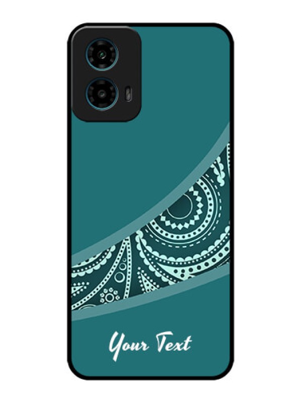 Custom Motorola G45 5G Custom Metal Phone Case - Semi Visible Floral Design