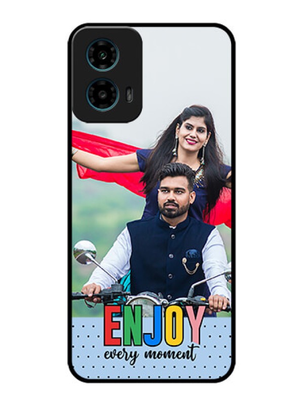 Custom Motorola G45 5G Custom Metal Phone Case - Enjoy Every Moment Design