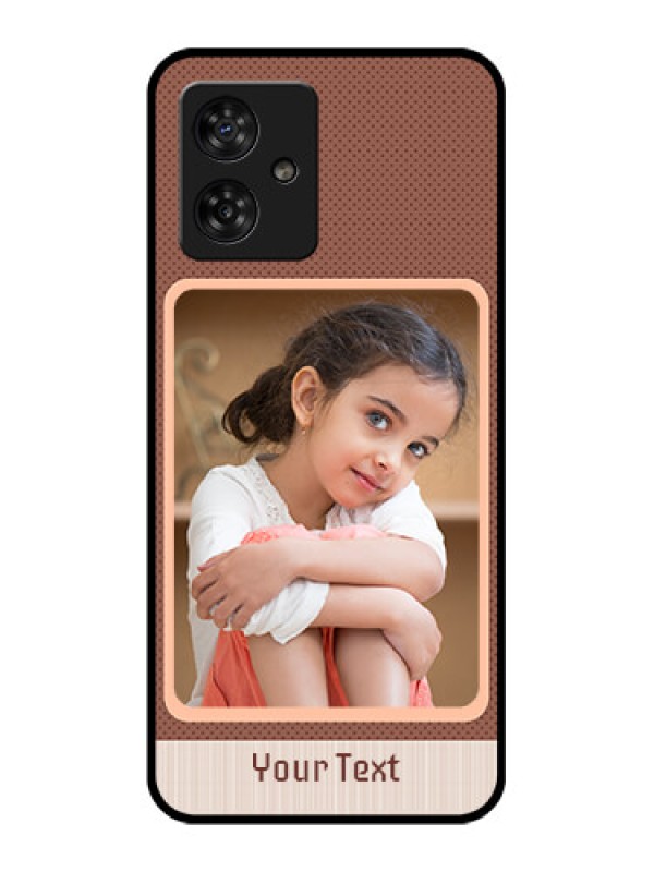 Custom Motorola G54 5G Custom Metal Phone CaseSimple Pic Upload Design