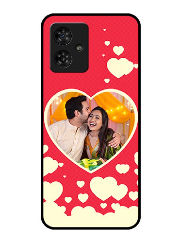 Custom Motorola G54 5G Custom Metal Phone CaseLove Symbols Phone Cover Design