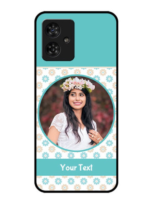Custom Motorola G54 5G Custom Metal Phone CaseBeautiful Flowers Design