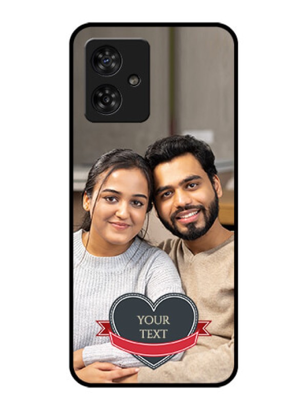 Custom Motorola G54 5G Custom Metal Phone CaseJust Married Couple Design