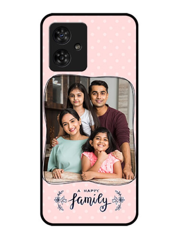 Custom Motorola G54 5G Custom Metal Phone CaseFamily With Dots Design