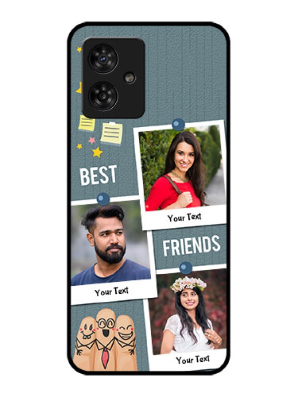 Custom Motorola G54 5G Custom Metal Phone CaseSticky Frames And Friendship Design