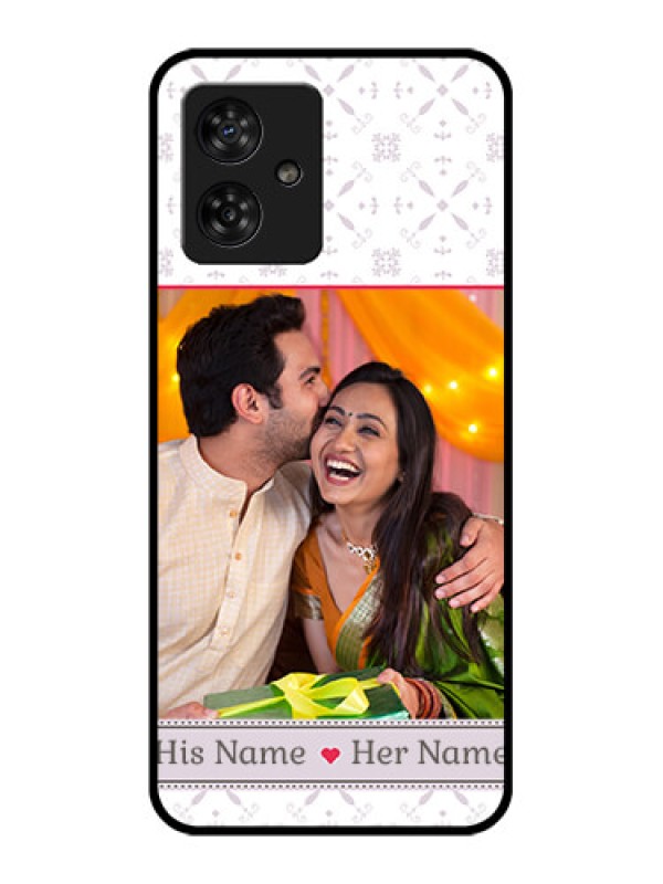 Custom Motorola G54 5G Custom Metal Phone CaseWith Photo And Ethnic Design