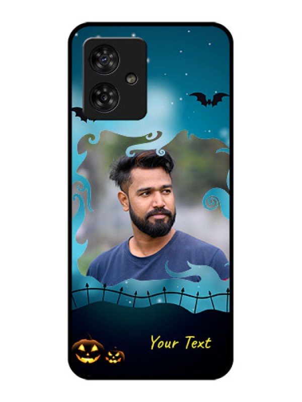 Custom Motorola G54 5G Custom Metal Phone CaseHalloween Frame Design