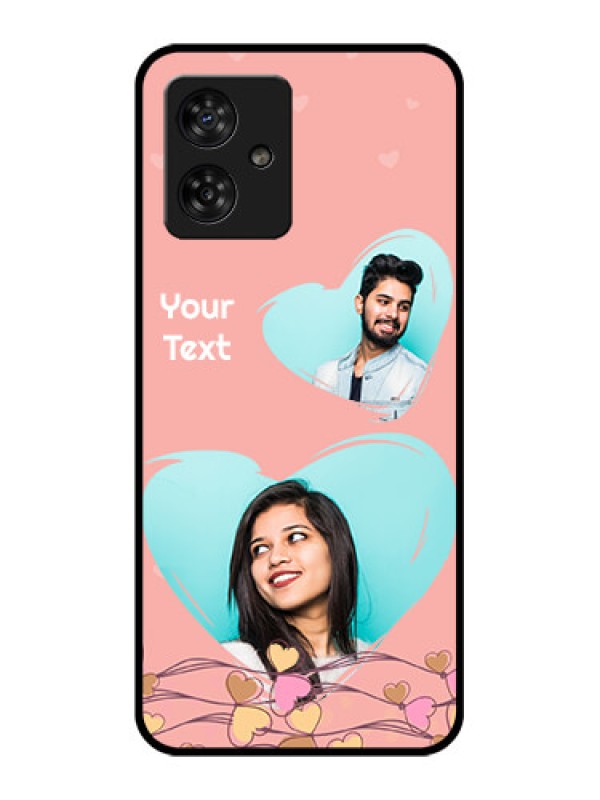 Custom Motorola G54 5G Custom Metal Phone CaseLove Doodle Design