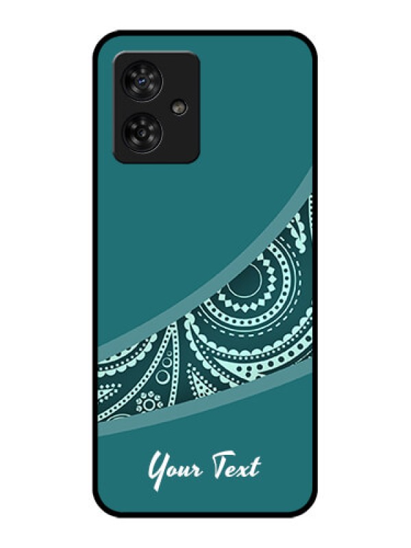 Custom Motorola G54 5G Custom Metal Phone CaseSemi Visible Floral Design