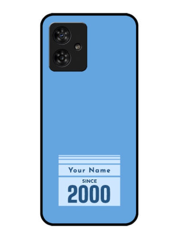Custom Motorola G54 5G Custom Metal Phone CaseCustom Year Of Birth Design