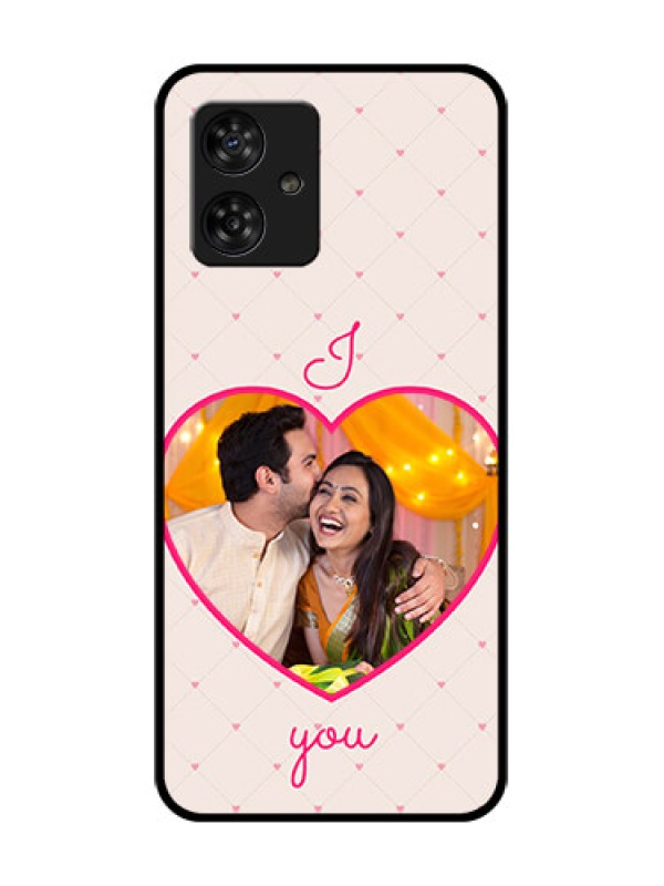 Custom Motorola Moto G64 5G Custom Metal Phone CaseHeart Shape Design