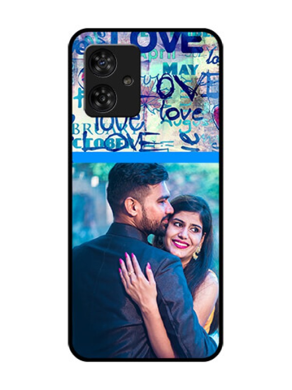 Custom Motorola Moto G64 5G Custom Metal Phone CaseColorful Love Design