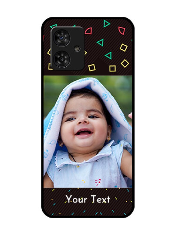 Custom Motorola Moto G64 5G Custom Metal Phone CaseWith Confetti Birthday Design