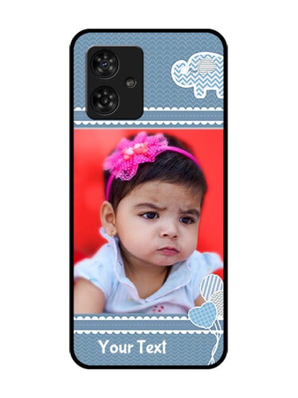 Custom Motorola Moto G64 5G Custom Metal Phone CaseWith Kids Pattern Design