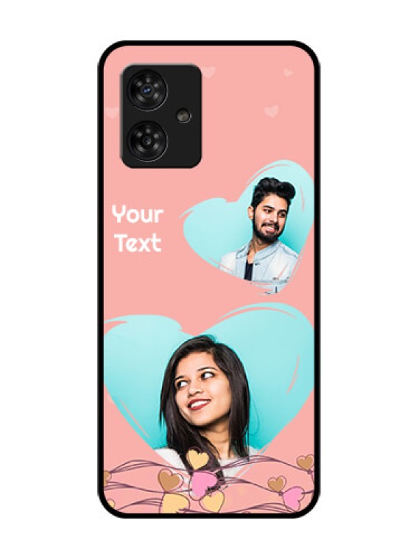 Custom Motorola Moto G64 5G Custom Metal Phone CaseLove Doodle Design