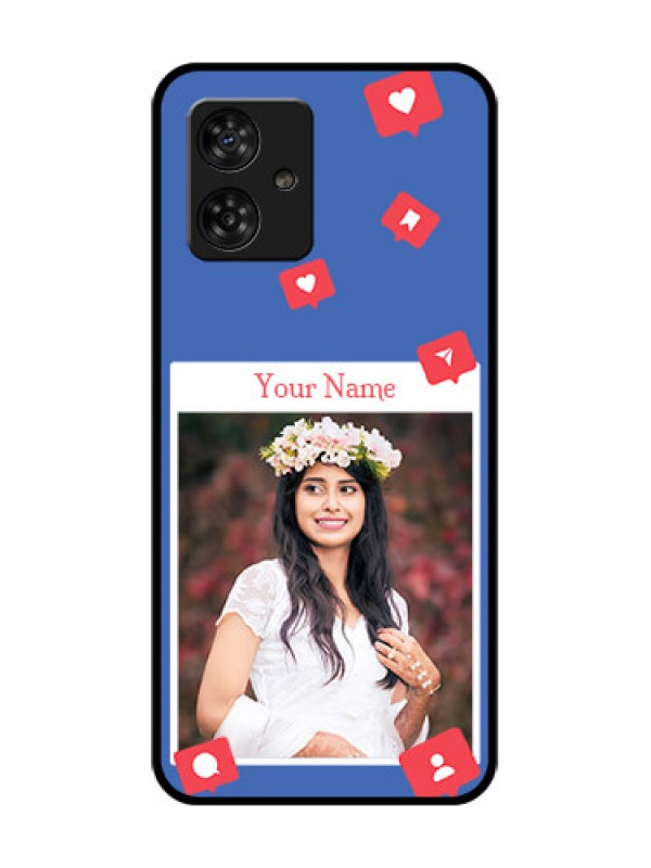 Custom Motorola Moto G64 5G Custom Metal Phone CaseLike Share And Comment Design