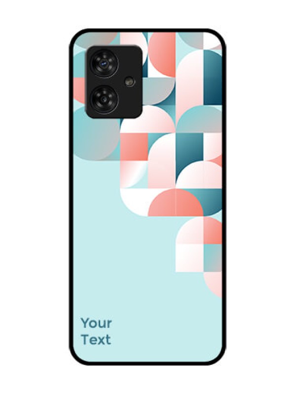 Custom Motorola Moto G64 5G Custom Metal Phone CaseStylish Semi - Circle Pattern Design