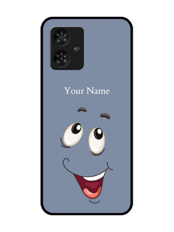Custom Motorola Moto G64 5G Custom Metal Phone CaseLaughing Cartoon Face Design