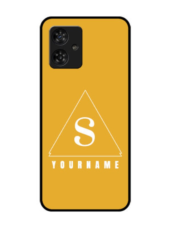 Custom Motorola Moto G64 5G Custom Metal Phone CaseSimple Triangle Design