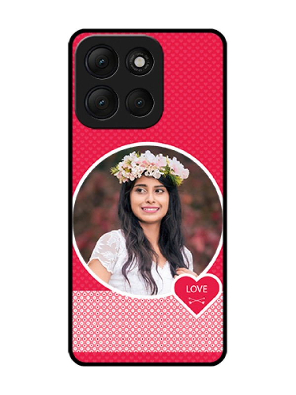 Custom Motorola G86 Power 5G Custom Metal Phone Case - Pink Color Pattern Design
