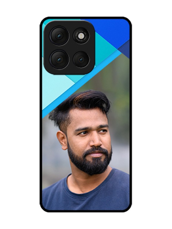 Custom Motorola G86 Power 5G Custom Metal Phone Case - Blue Pattern Design