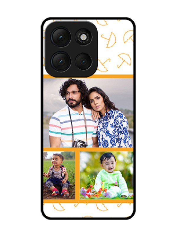 Custom Motorola G86 Power 5G Custom Metal Phone Case - Yellow Pattern Design
