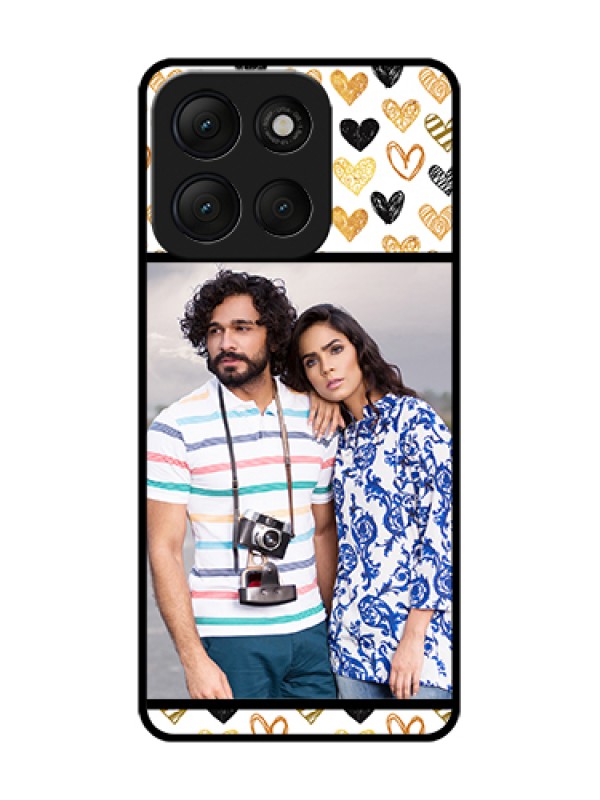 Custom Motorola G86 Power 5G Custom Metal Phone Case - Love Symbol Design