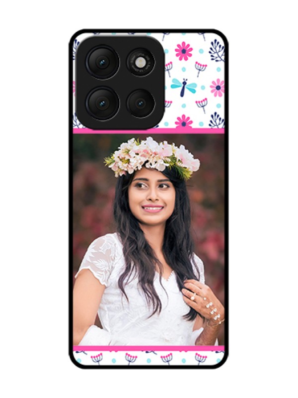 Custom Motorola G86 Power 5G Custom Metal Phone Case - Colorful Flower Design