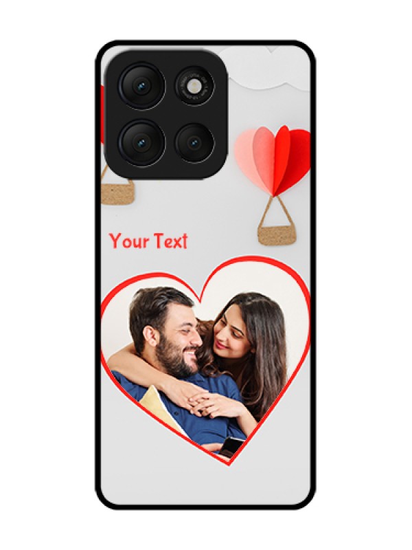 Custom Motorola G86 Power 5G Custom Metal Phone Case - Parachute Love Design