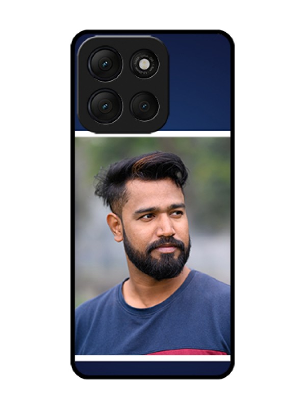 Custom Motorola G86 Power 5G Custom Metal Phone Case - Simple Royal Blue Design