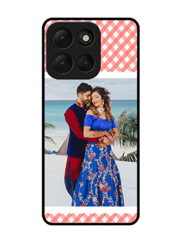 Custom Motorola G86 Power 5G Custom Metal Phone Case - Pink Pattern Design