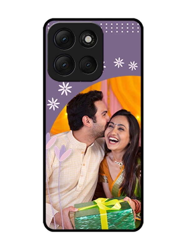 Custom Motorola G86 Power 5G Custom Metal Phone Case - Lavender Flowers Design