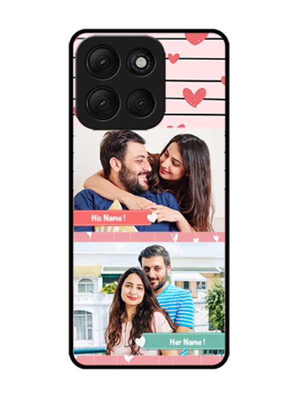 Custom Motorola G86 Power 5G Custom Metal Phone Case - Photo With Heart Design