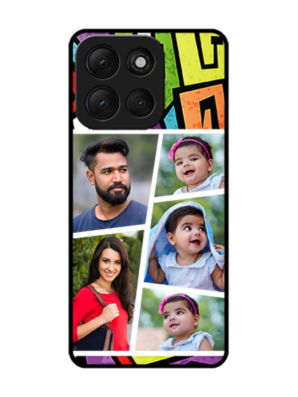 Custom Motorola G86 Power 5G Custom Metal Phone Case - Graffiti Pattern Design