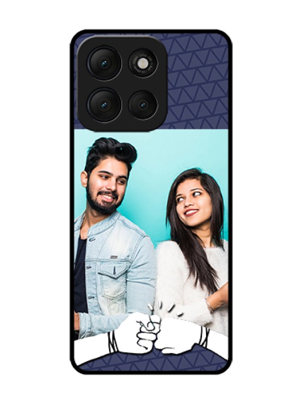 Custom Motorola G86 Power 5G Custom Metal Phone Case - With Best Friends Design