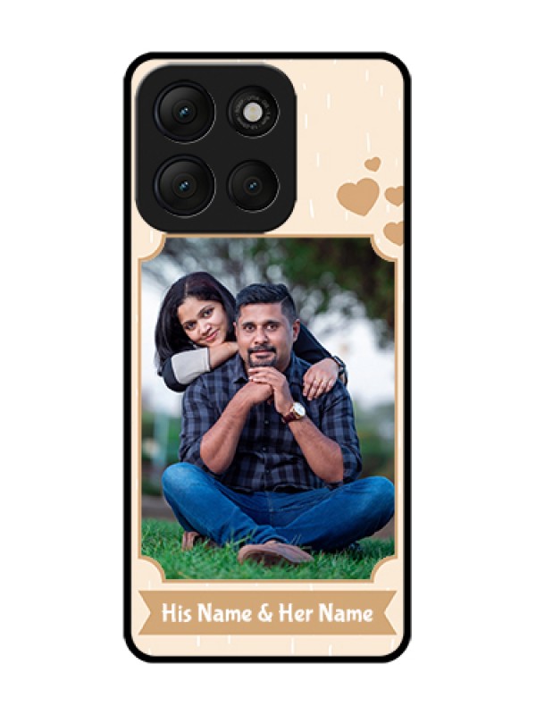 Custom Motorola G86 Power 5G Custom Metal Phone Case - With Confetti Love Design