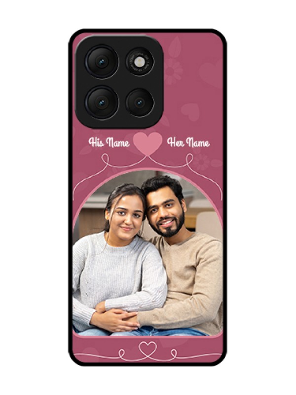 Custom Motorola G86 Power 5G Custom Metal Phone Case - Love Floral Design
