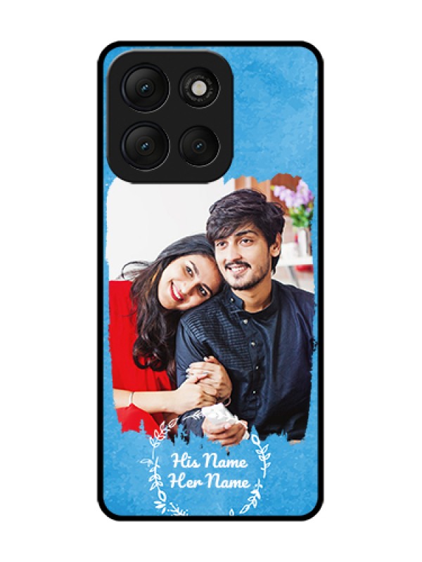 Custom Motorola G86 Power 5G Custom Metal Phone Case - Blue Color Vintage Design