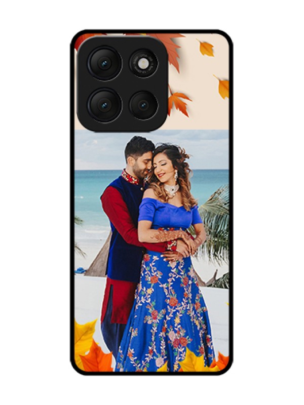 Custom Motorola G86 Power 5G Custom Metal Phone Case - Autumn Maple Leaves Design