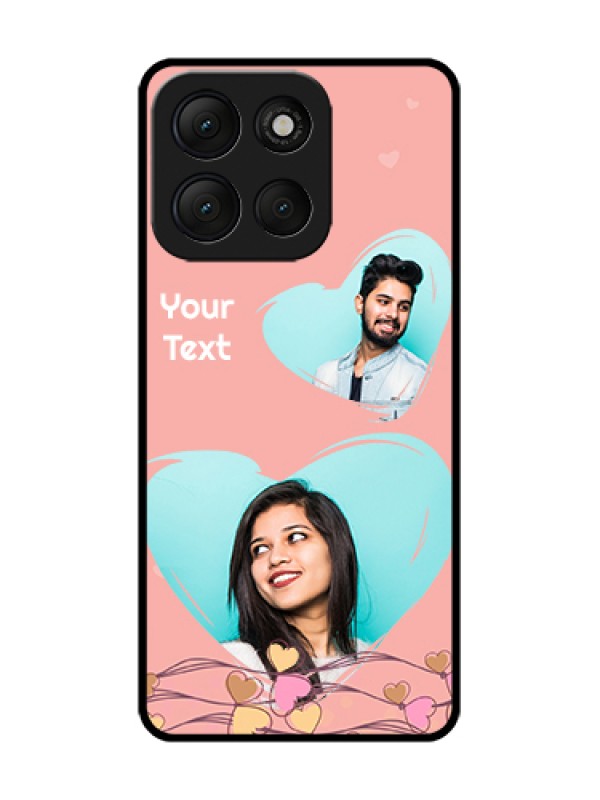 Custom Motorola G86 Power 5G Custom Metal Phone Case - Love Doodle Design