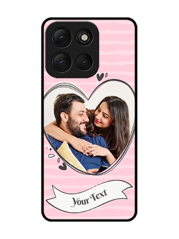 Custom Motorola G86 Power 5G Custom Metal Phone Case - Vintage Heart Design