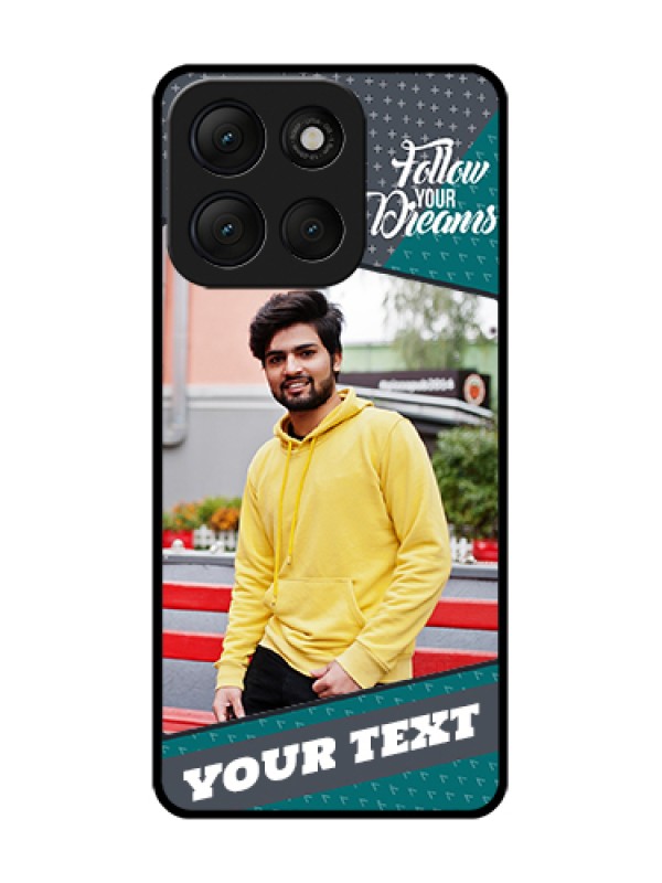 Custom Motorola G86 Power 5G Custom Metal Phone Case - Background Pattern Design With Quote
