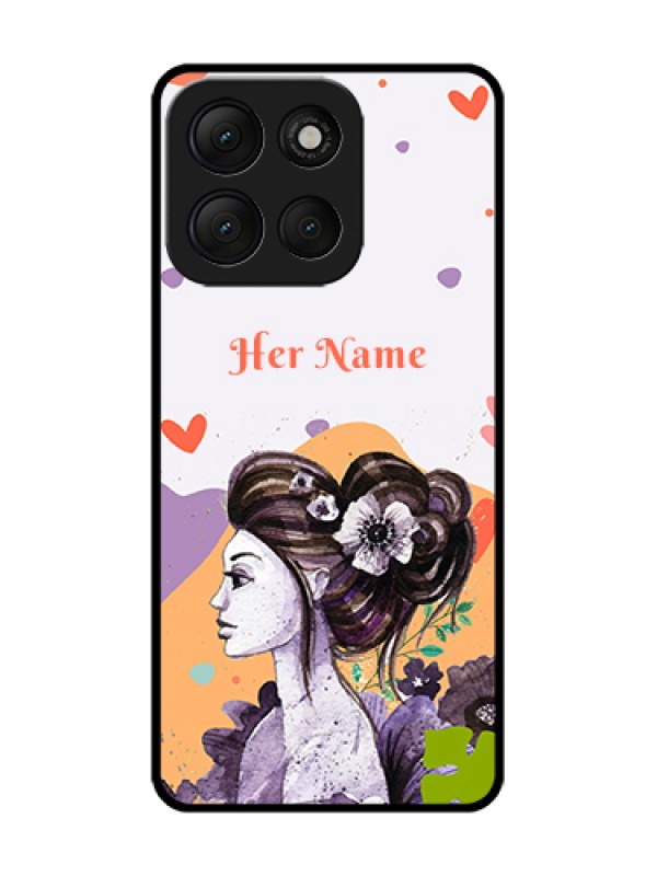 Custom Motorola G86 Power 5G Custom Metal Phone Case - Woman And Nature Design