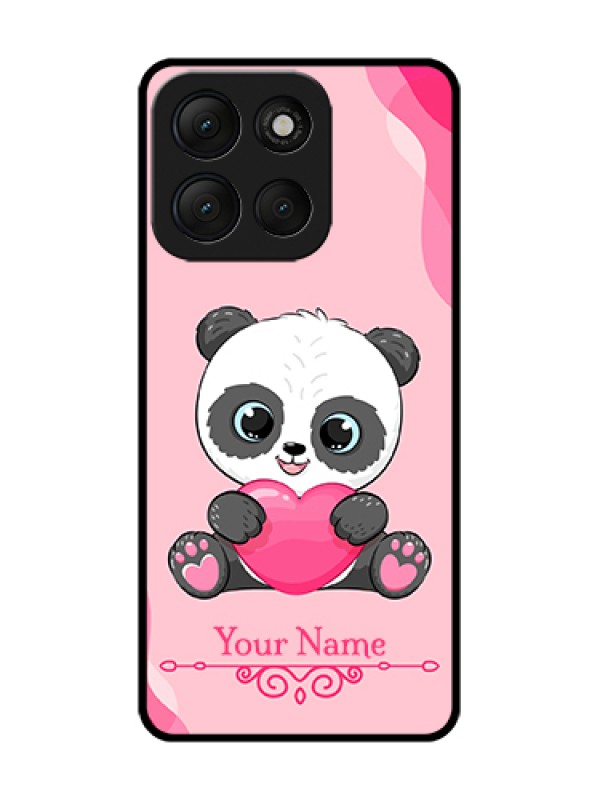 Custom Motorola G86 Power 5G Custom Metal Phone Case - Cute Panda Design
