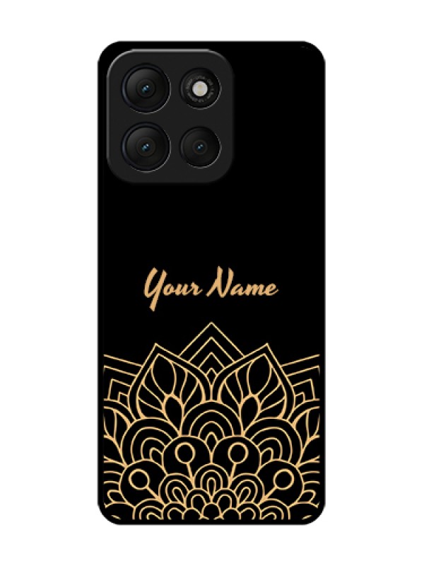 Custom Motorola G86 Power 5G Custom Metal Phone Case - Golden Mandala Design