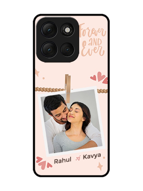 Custom Motorola G86 Power 5G Custom Metal Phone Case - Forever And Ever Love Design