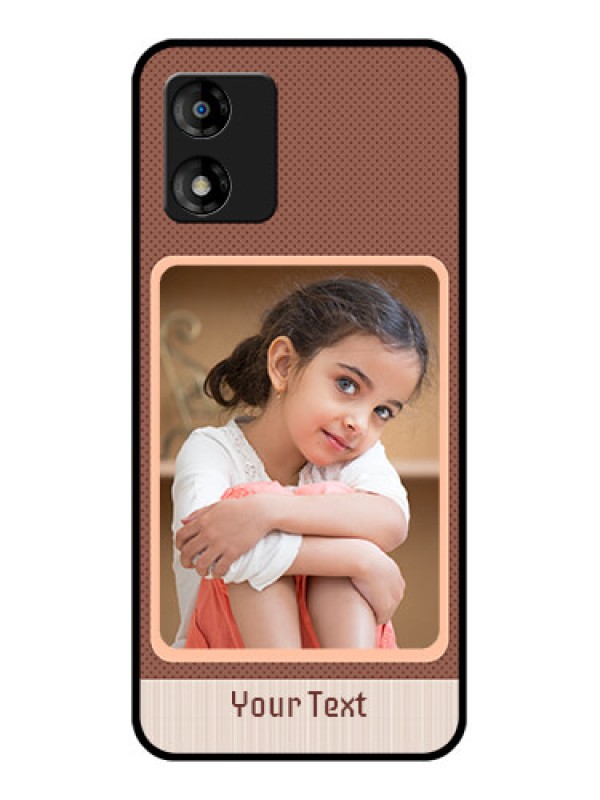 Custom Motorola Moto E13 Custom Metal Phone CaseSimple Pic Upload Design